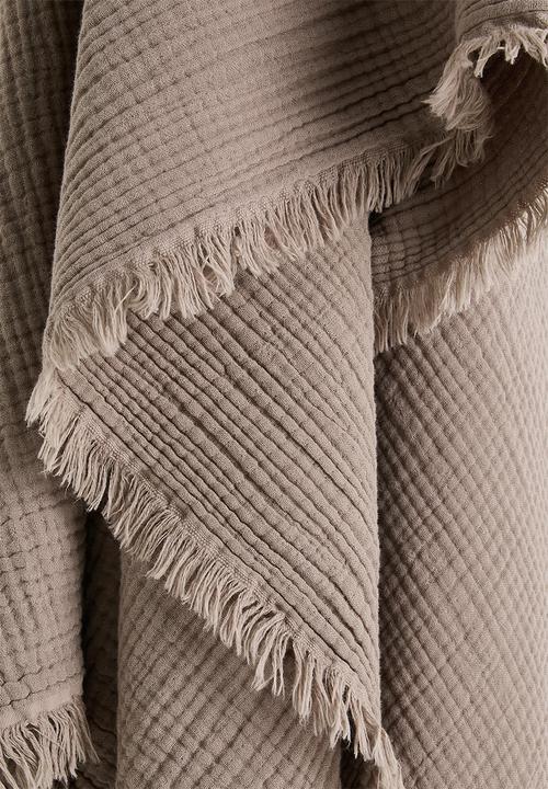 Pop Candy - Muslin throw - taupe