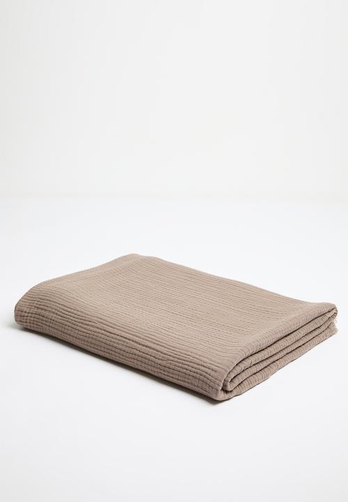 Pop Candy - Muslin throw - taupe