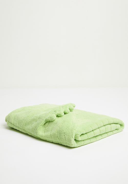 Pop Candy - Dino hooded towel - light green