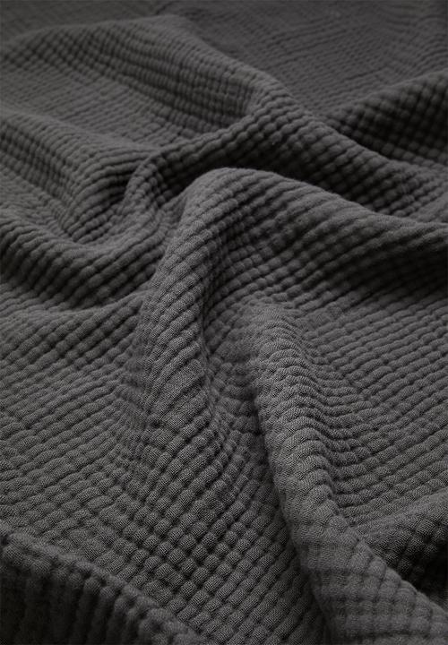 Pop Candy - Muslin throw - dark charcoal