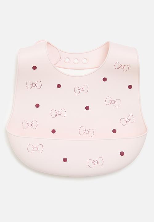 Pop Candy - 2 pack silicone bibs - pink/multi