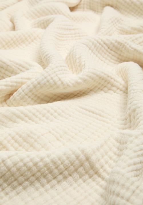 Pop Candy - Muslin throw - magnolia white