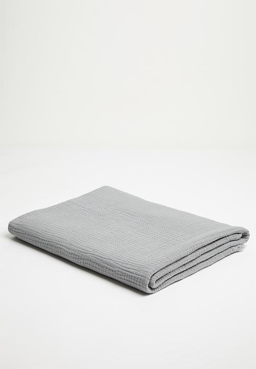 Pop Candy - Muslin throw - grey