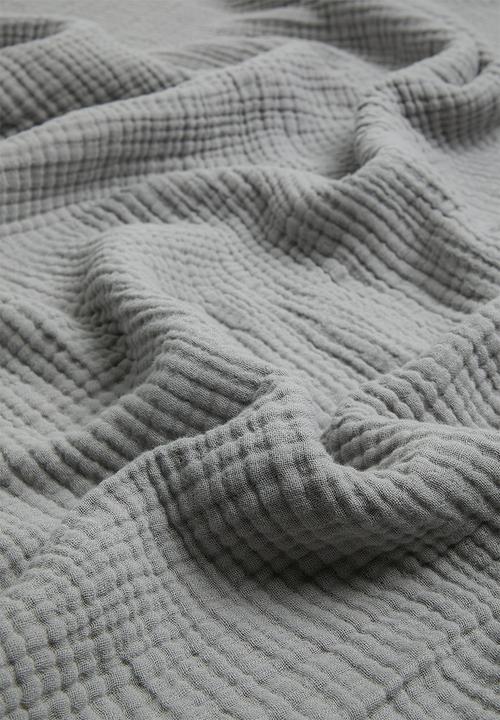 Pop Candy - Muslin throw - grey
