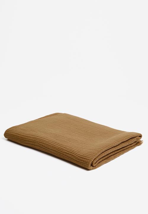 Pop Candy - Muslin throw - bitter brown