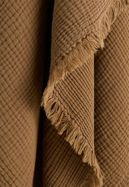 Pop Candy - Muslin throw - bitter brown