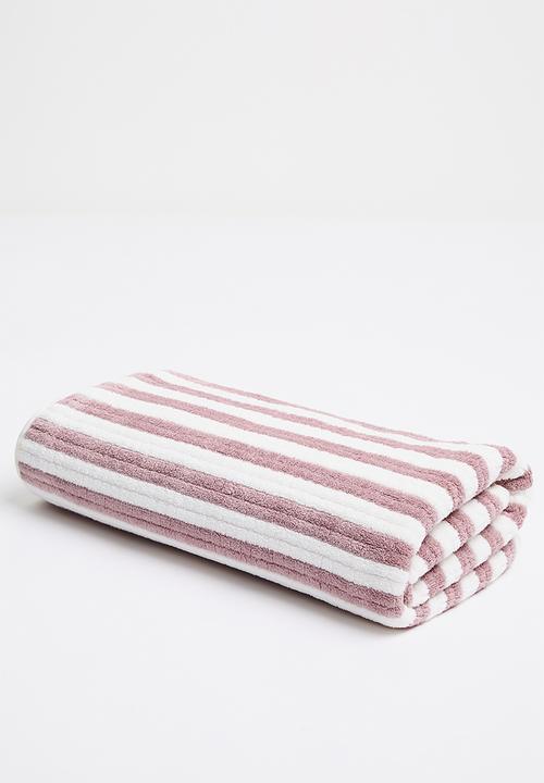 Pop Candy - Striped towel - mauve
