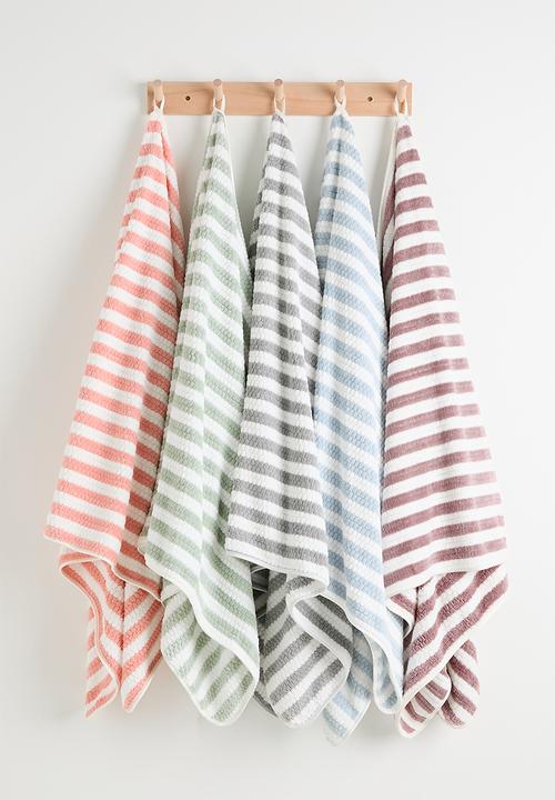 Pop Candy - Striped towel - mauve