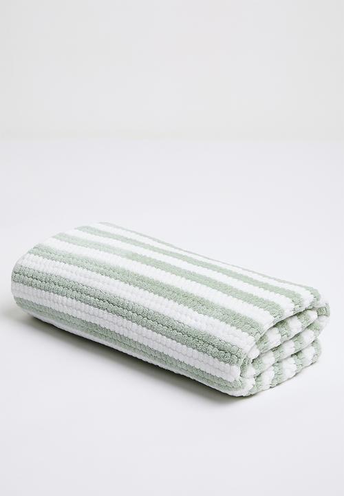 Pop Candy - Striped towel - green