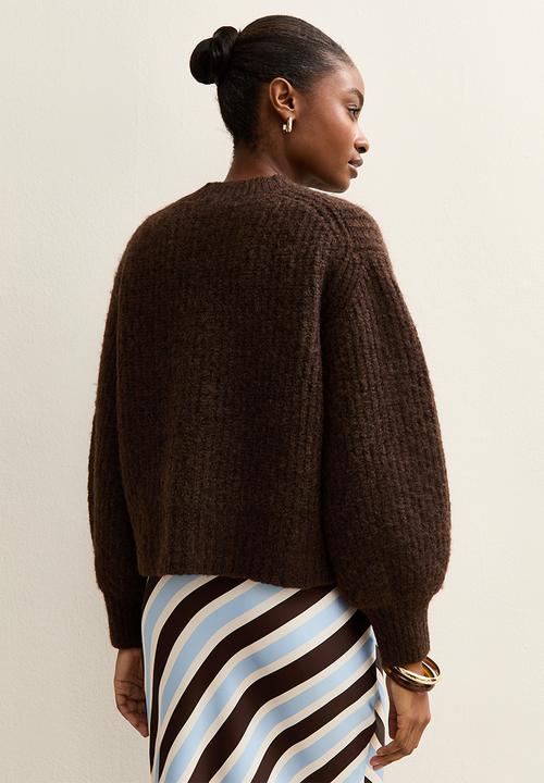 New Look - Cable cardigan - dk brown