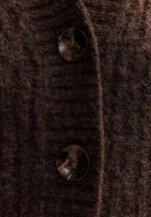 New Look - Cable cardigan - dk brown