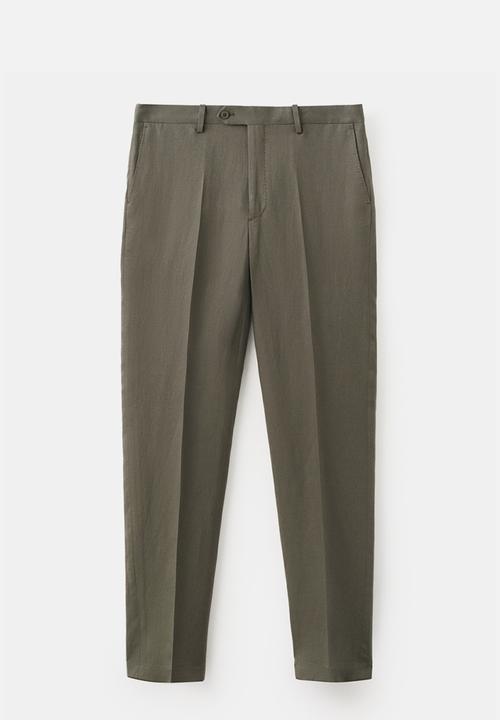 MANGO - Amalfi  Slim Fit Suit Trouser- Khaki