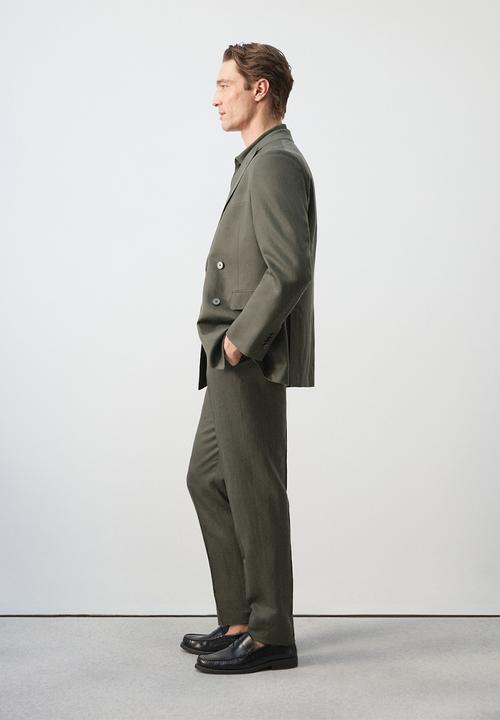 MANGO - Amalfi  Slim Fit Suit Trouser- Khaki