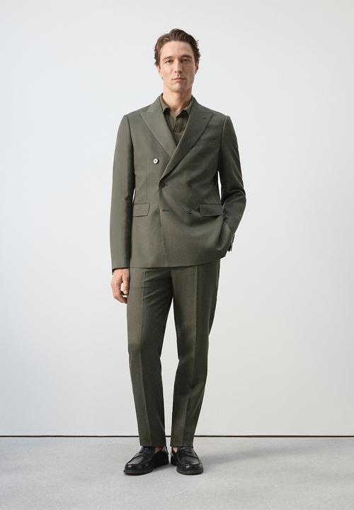 MANGO - Amalfi  Slim Fit Suit Trouser- Khaki