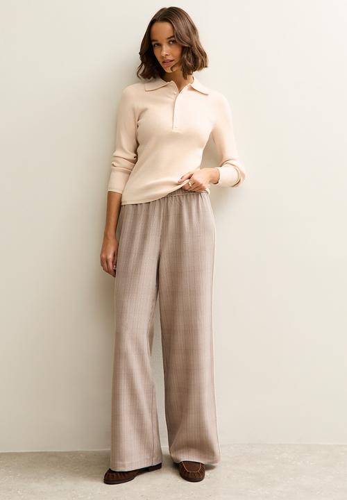 New Look - Mock shell collar henly - tan