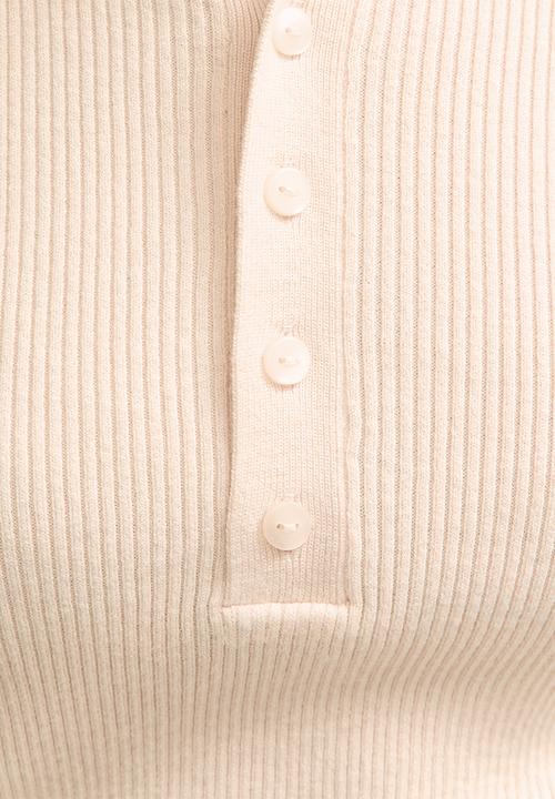 New Look - Mock shell collar henly - tan