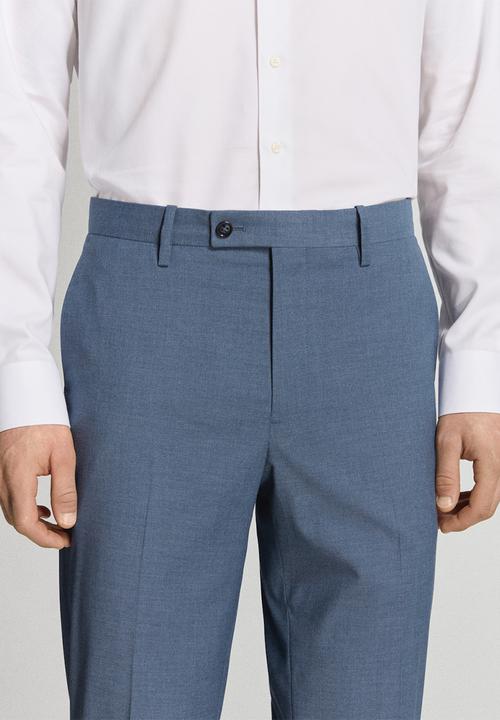 MANGO - Trousers Milan - Medium Blue