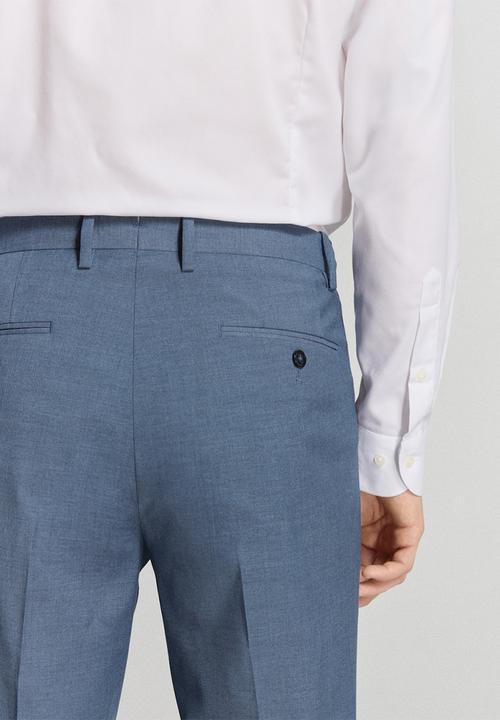 MANGO - Trousers Milan - Medium Blue