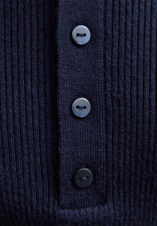 New Look - Mock shell collar henly - navy