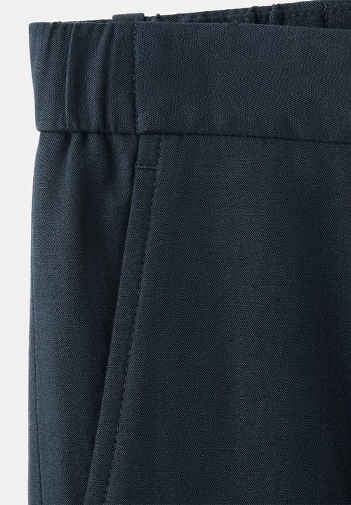MANGO - Trousers Delave - Navy