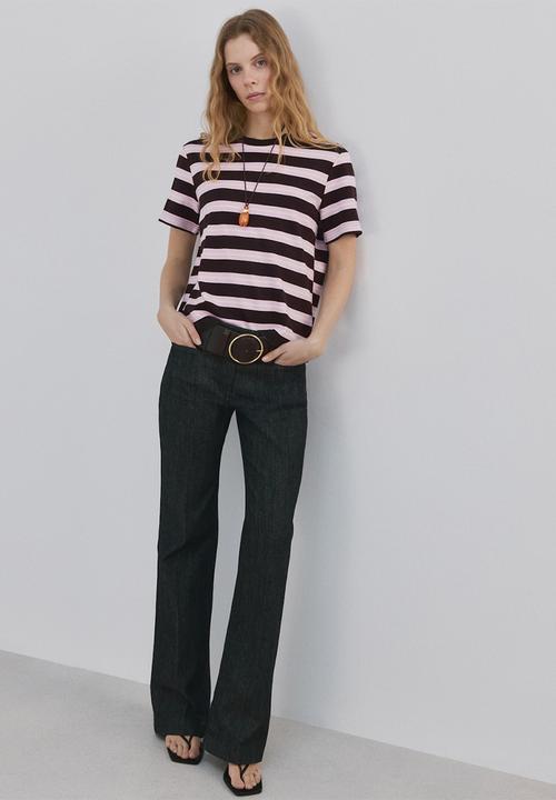 MANGO - T-shirtdolly - brown