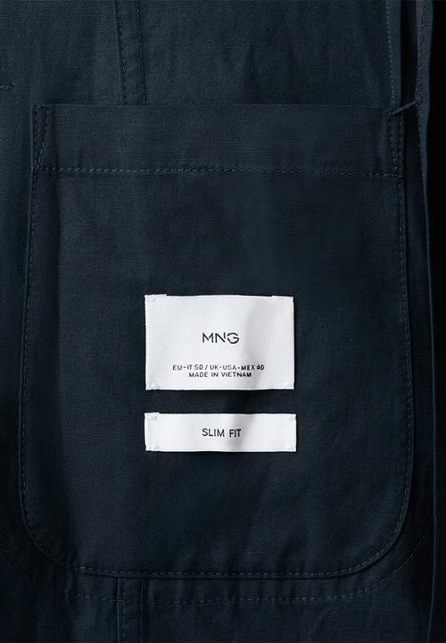 MANGO - Blazer Delave - Navy