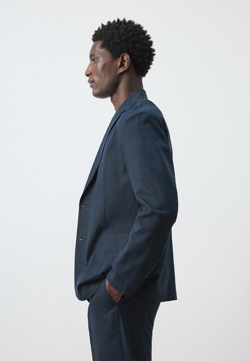 MANGO - Blazer Delave - Navy