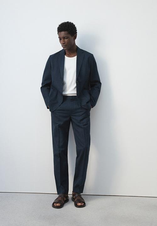 MANGO - Blazer Delave - Navy