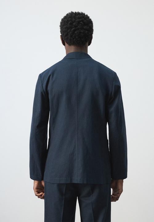 MANGO - Blazer Delave - Navy