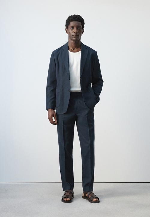 MANGO - Blazer Delave - Navy