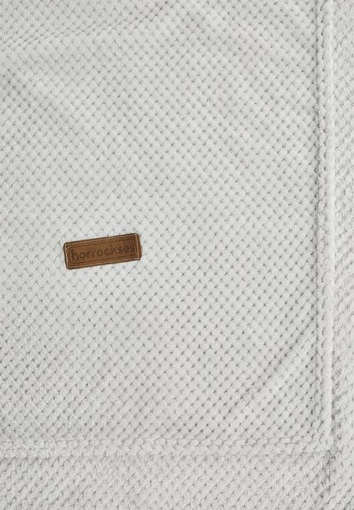 Horrockses - Avedon Waffle  Bed Blanket - Silver