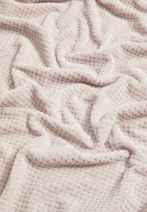 Horrockses - Avedon Waffle  Bed Blanket - Champagne