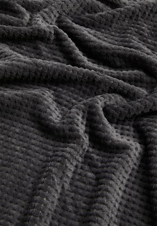 Horrockses - Avedon Waffle  Bed Blanket - Graphite