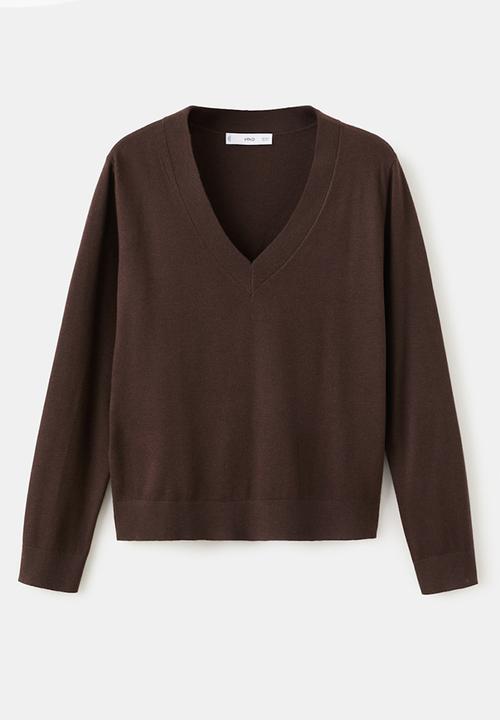 MANGO - Sweater luccav - dark brown