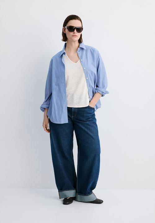 MANGO - Plus T-shirt linito - natural