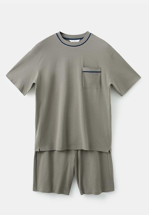 MANGO - Pijama Pack Sleep - Coffee Brown