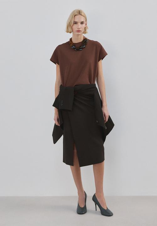 MANGO - T-shirtsevilla - russet