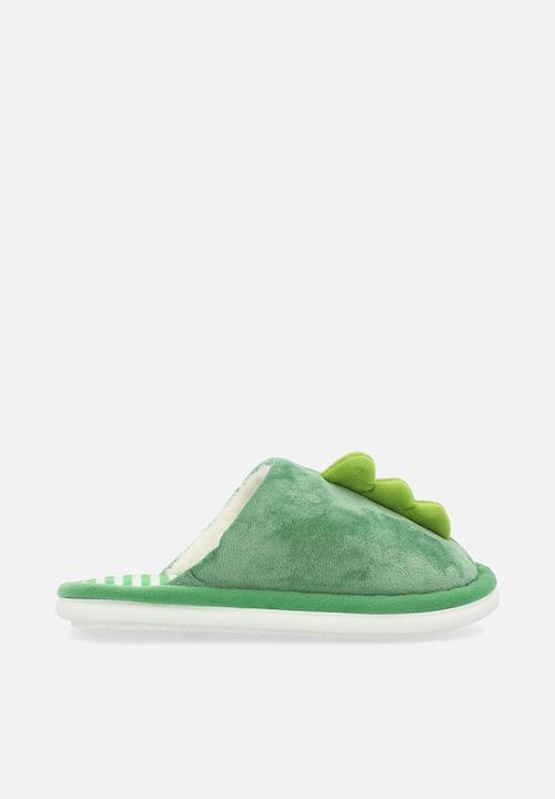 Pop Candy - 3D dino slippers - green/multi