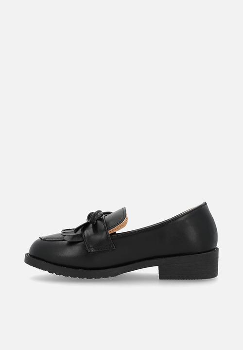 Pop Candy - Oxfords with bow ties - black