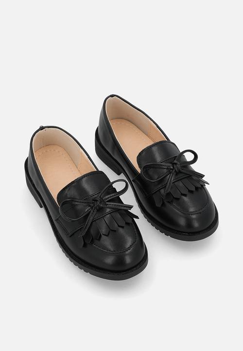 Pop Candy - Oxfords with bow ties - black