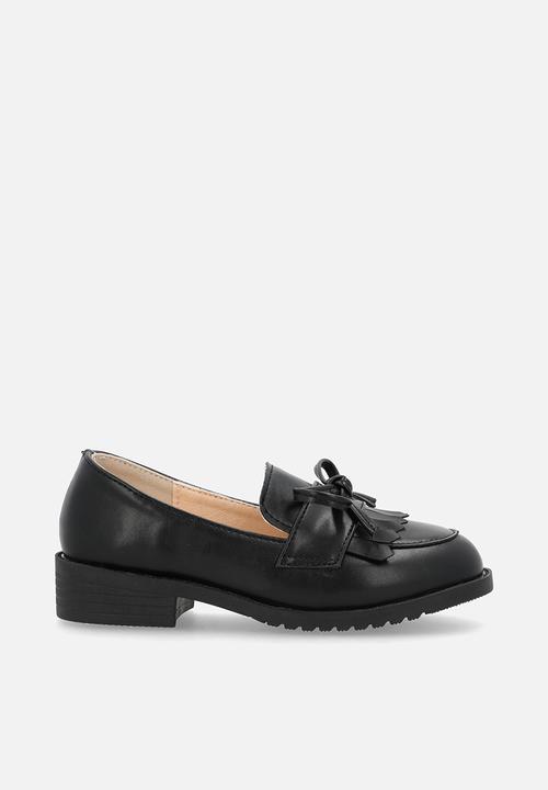 Pop Candy - Oxfords with bow ties - black