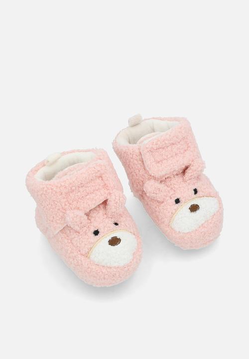 Pop Candy - Fleece slipper boots - pink