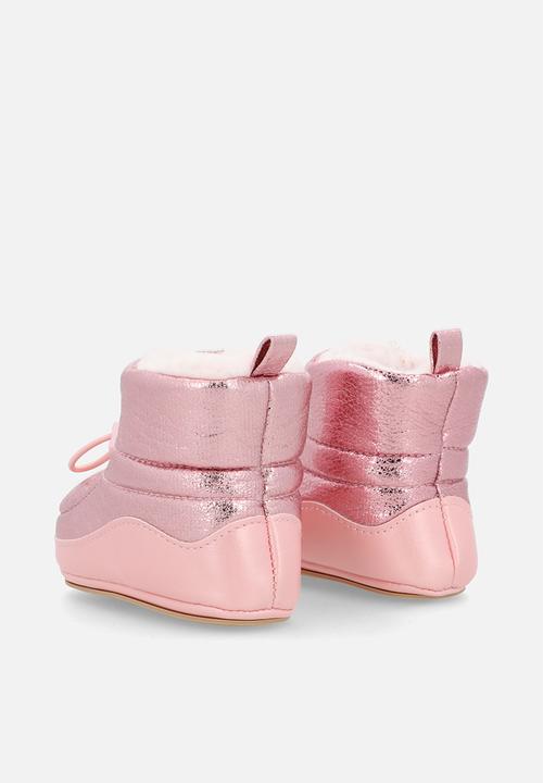 Pop Candy - Shearling lined boots - pink shimmer