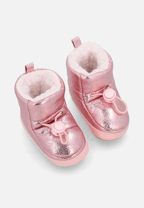Pop Candy - Shearling lined boots - pink shimmer