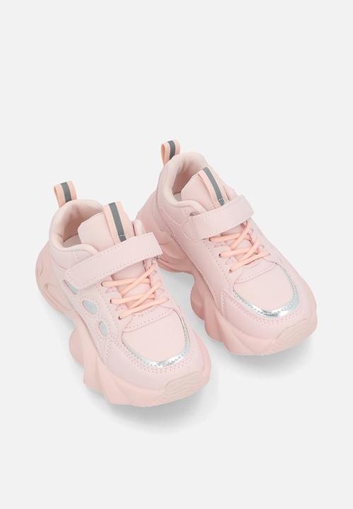 Pop Candy -  Chunky sneakers with adjustable fasteners - pink
