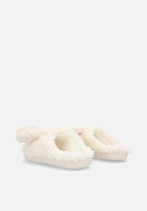 Pop Candy - Floppy ear slippers - cream