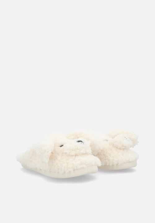 Pop Candy - Floppy ear slippers - cream