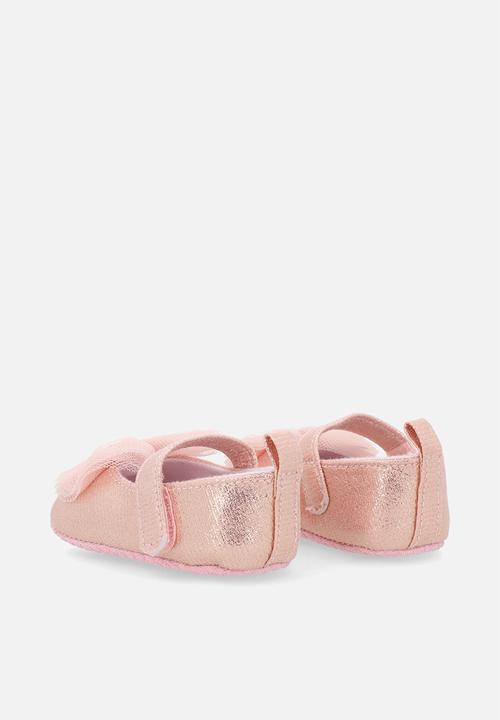 Pop Candy - Tulle bow slippers - pink shimmer