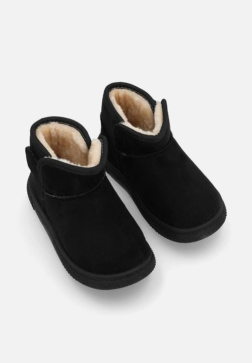 Pop Candy - Shearling lined slippers - black