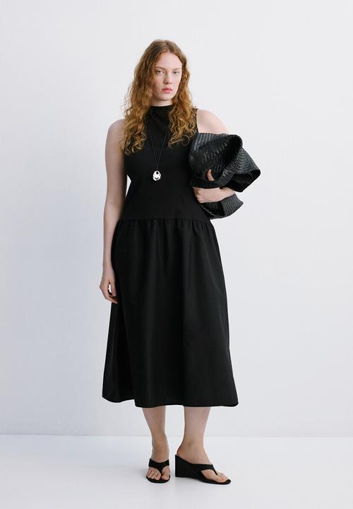 MANGO - Plus dress valvin - black